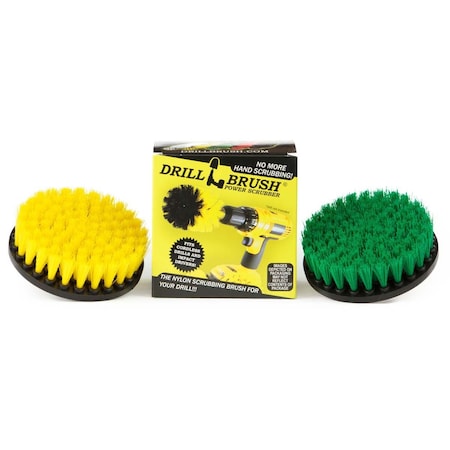 Drillbrush Bathroom Accessories - Power Scrubber Bathroom and Kitchen Brush Set 5in-S-GY-QC-DB